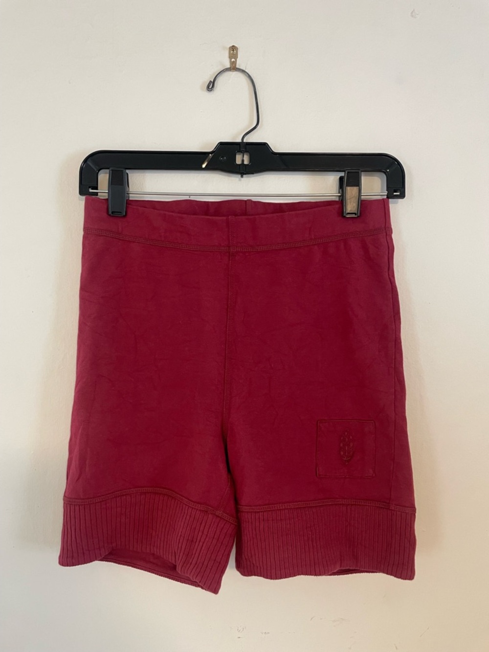 Free People Burgundy Bike Shorts